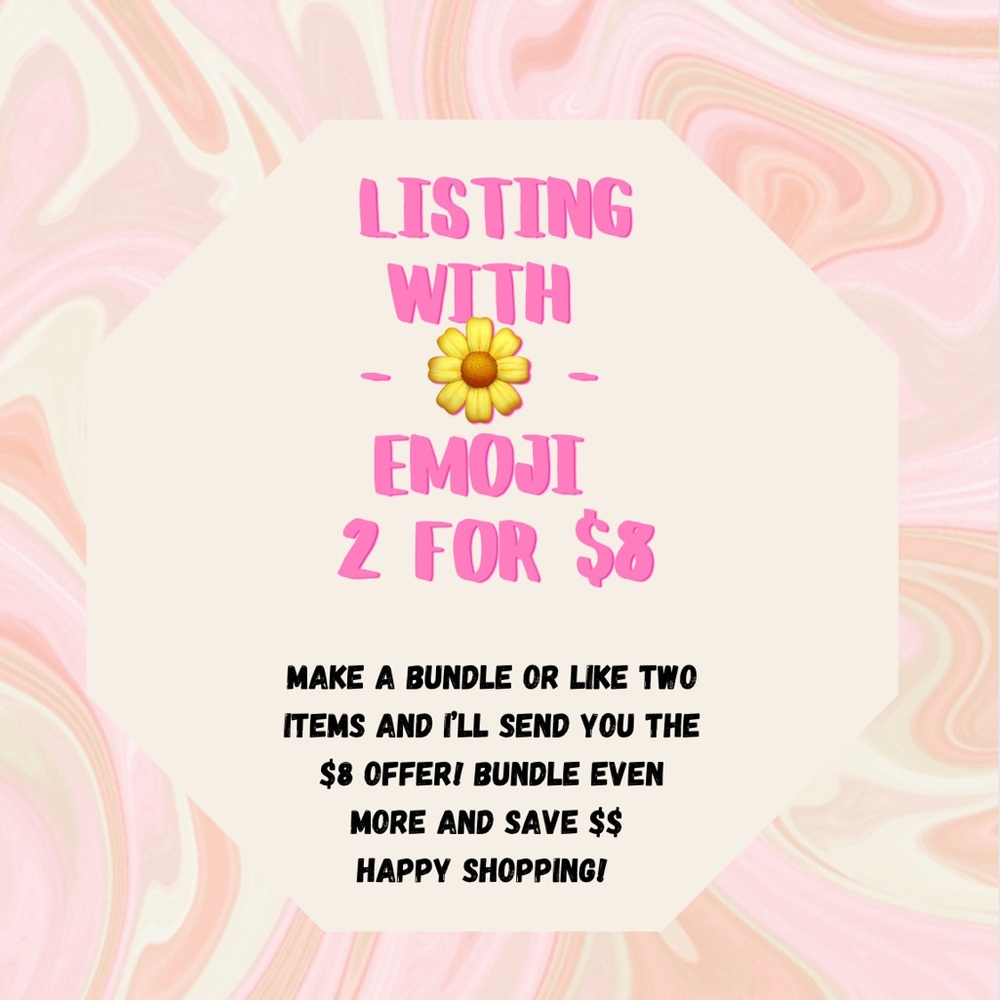 $2 items with 🌼 for $8 - bundle more save more.